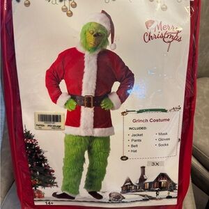 Brand New Grinch Costume - Red and Green